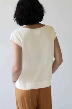 Women Lazybones Sarah Top Creamy White