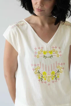 Women Lazybones Sarah Top Creamy White