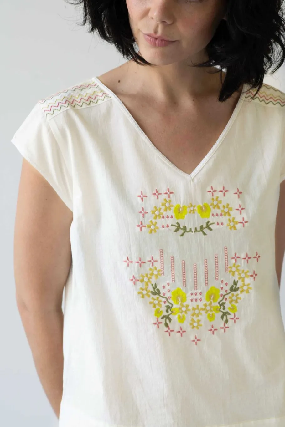 Women Lazybones Sarah Top Creamy White