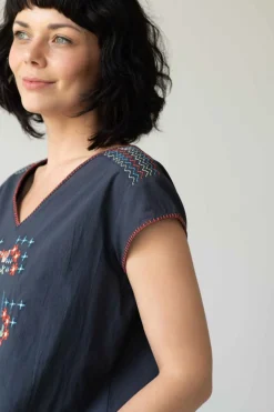 Women Lazybones Sarah Top Parisian Blue