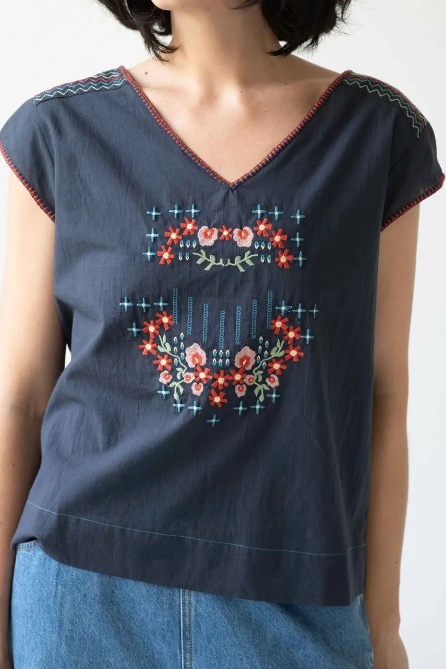 Women Lazybones Sarah Top Parisian Blue