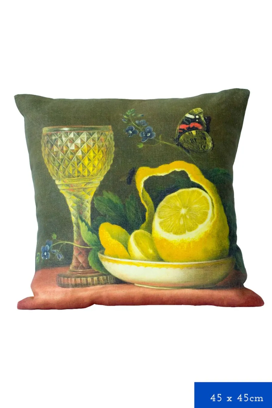 Women Lazybones Still Life With Lemon Cushion Cover *Linen