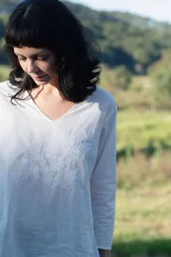 Women Lazybones Tilly Top White *Organic Cotton