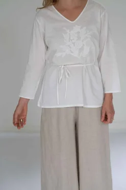Women Lazybones Tilly Top White *Organic Cotton