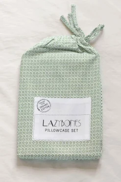 Women Lazybones Yellow Birds Pillowcase Set *Organic Cotton